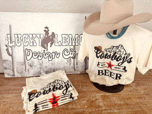 Cowboys & Beer Tshirt