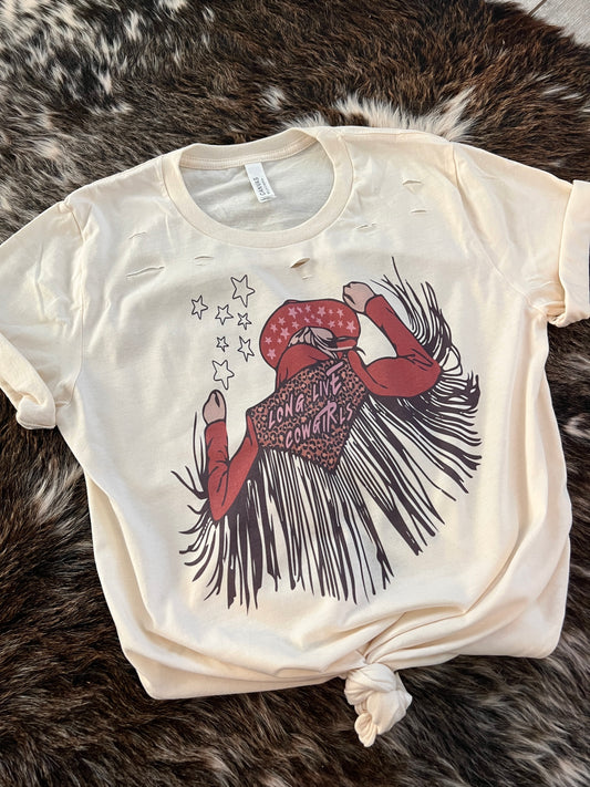 Fringe Cowgirl Tshirt